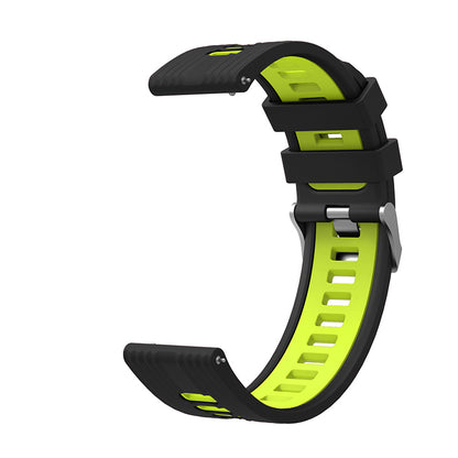 For Huawei Watch GT 3 (46mm) Dual Color 22mm Silicone Watch Strap Replacement Wrist Band
