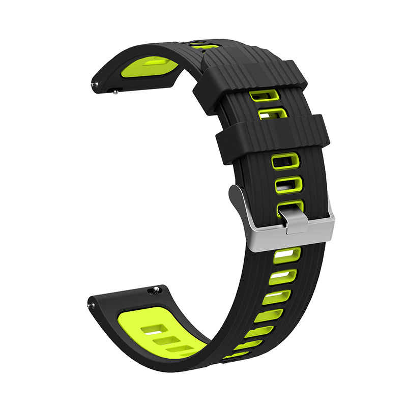 For Huawei Watch GT 3 (46mm) Dual Color 22mm Silicone Watch Strap Replacement Wrist Band