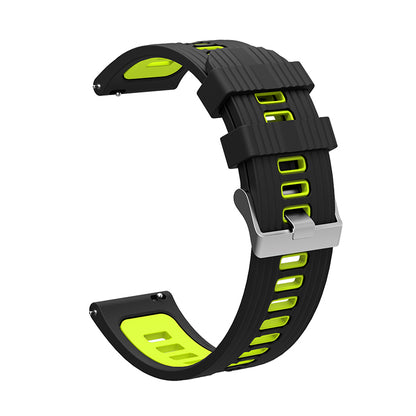 For Huawei Watch GT 3 (46mm) Dual Color 22mm Silicone Watch Strap Replacement Wrist Band