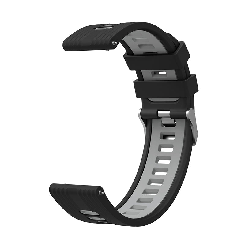 For Huawei Watch GT 3 (46mm) Dual Color 22mm Silicone Watch Strap Replacement Wrist Band