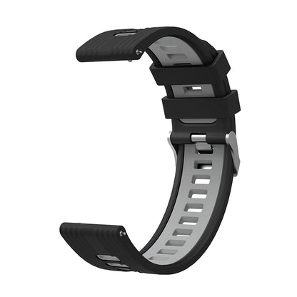 For Huawei Watch GT 3 (46mm) Dual Color 22mm Silicone Watch Strap Replacement Wrist Band