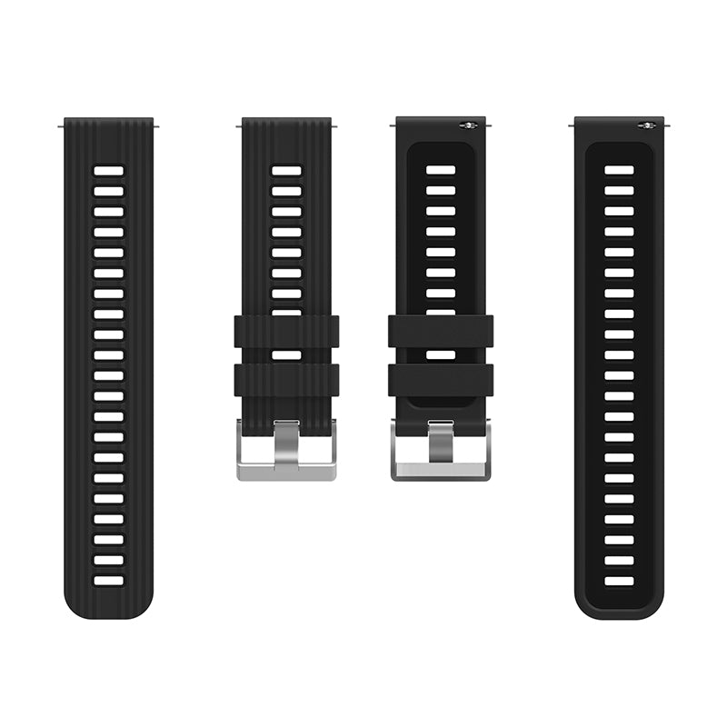 For Huawei Watch GT 3 (46mm) Dual Color 22mm Silicone Watch Strap Replacement Wrist Band