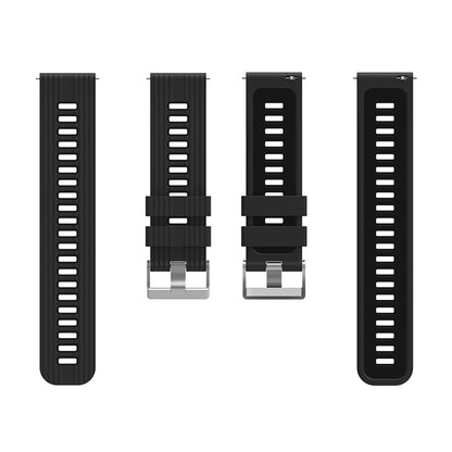 For Huawei Watch GT 3 (46mm) Dual Color 22mm Silicone Watch Strap Replacement Wrist Band