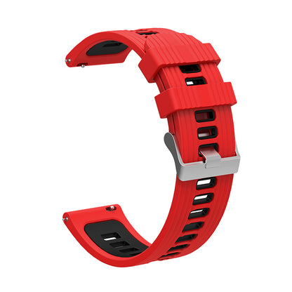 For Huawei Watch GT 3 (46mm) Dual Color 22mm Silicone Watch Strap Replacement Wrist Band