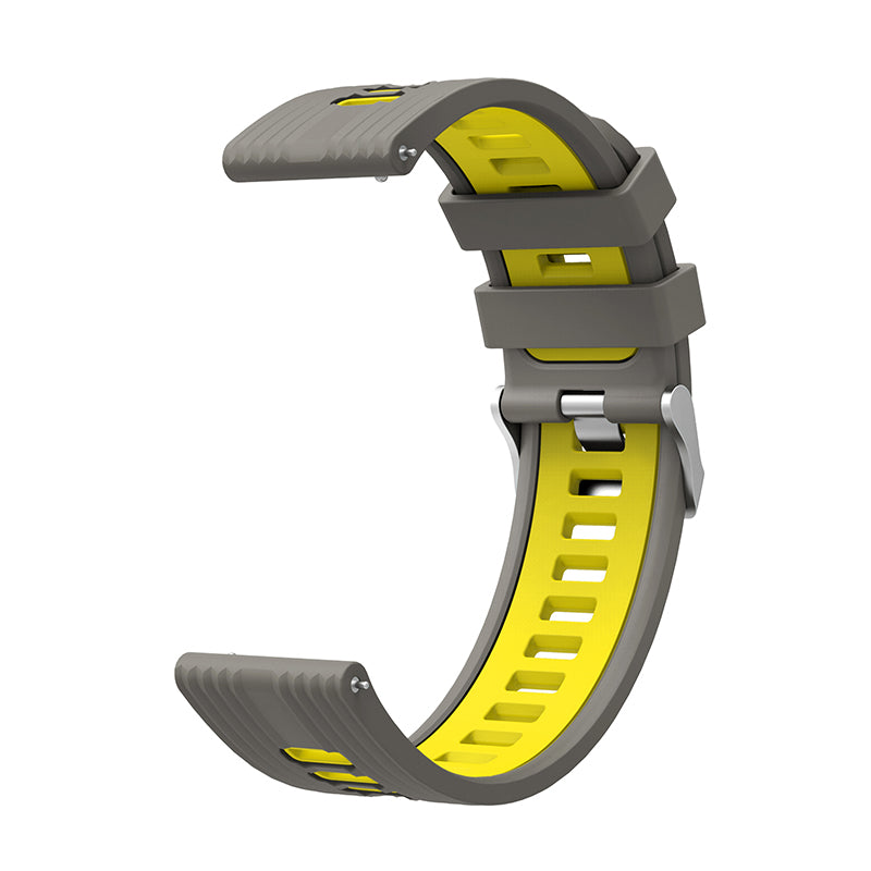 For Huawei Watch GT 3 (46mm) Dual Color 22mm Silicone Watch Strap Replacement Wrist Band