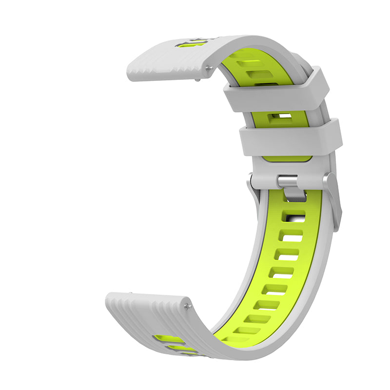 For Huawei Watch GT 3 (46mm) Dual Color 22mm Silicone Watch Strap Replacement Wrist Band