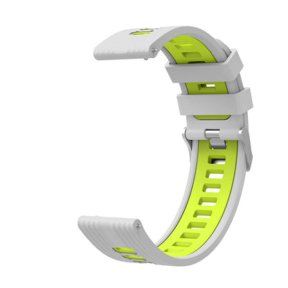 For Huawei Watch GT 3 (46mm) Dual Color 22mm Silicone Watch Strap Replacement Wrist Band