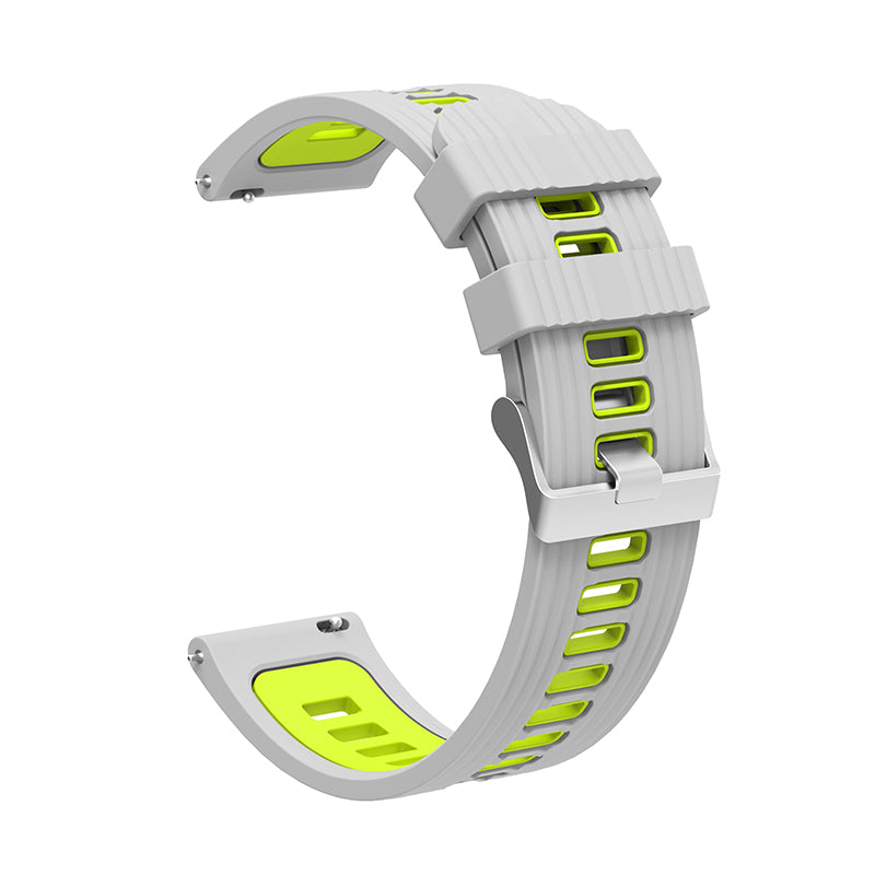 For Huawei Watch GT 3 (46mm) Dual Color 22mm Silicone Watch Strap Replacement Wrist Band