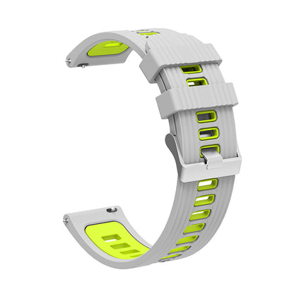 For Huawei Watch GT 3 (46mm) Dual Color 22mm Silicone Watch Strap Replacement Wrist Band