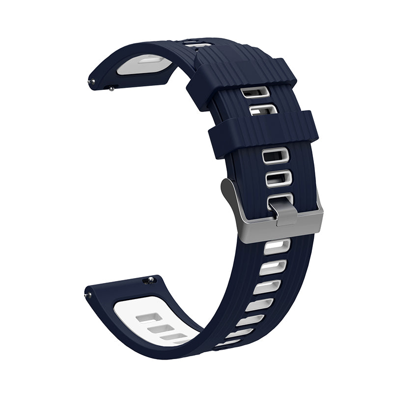 For Huawei Watch GT 3 (46mm) Dual Color 22mm Silicone Watch Strap Replacement Wrist Band
