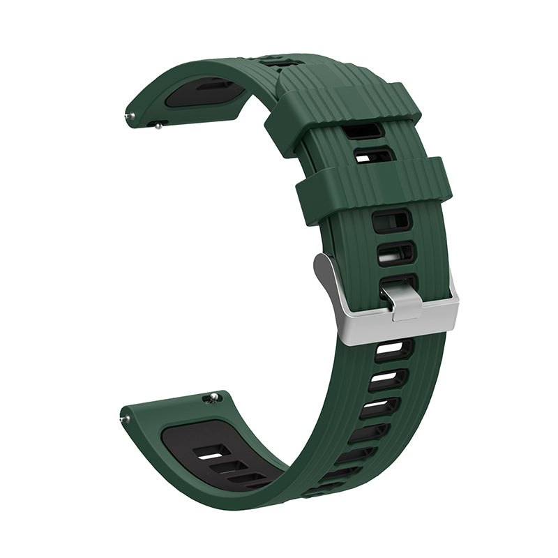 For Huawei Watch GT 3 (46mm) Dual Color 22mm Silicone Watch Strap Replacement Wrist Band