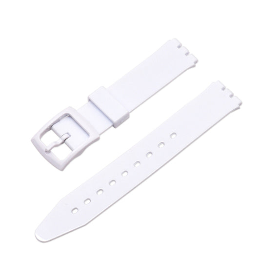 For Swatch Wrist Band Replacement Pattern Printed Silicone Adjustable Buckle Design Watch Strap 17mm