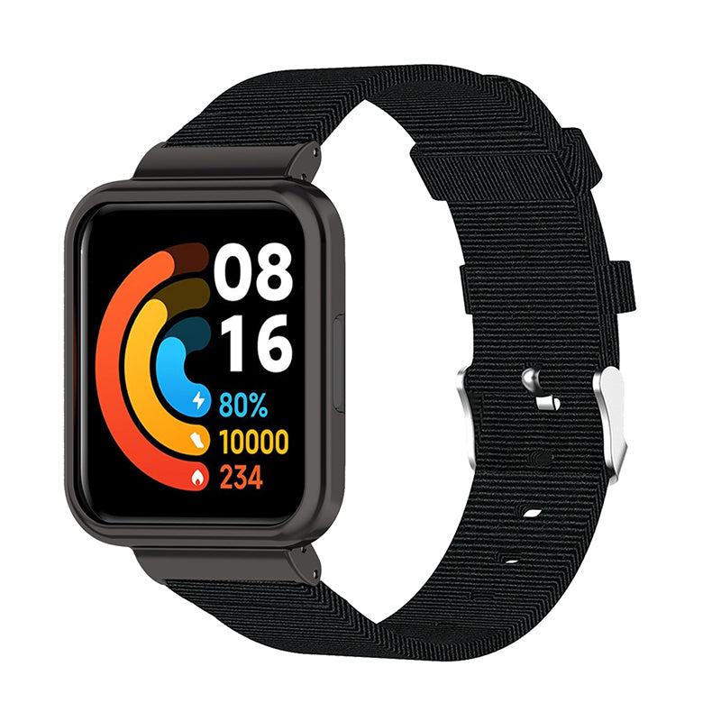 For Xiaomi Redmi Watch 2 Lite Strap Nylon Canvas Watch Band Replacement Breathable Wristband