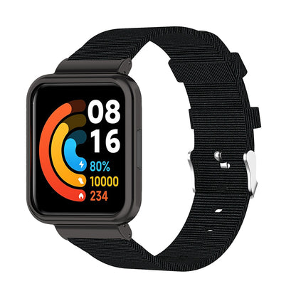 For Xiaomi Redmi Watch 2 Lite Strap Nylon Canvas Watch Band Replacement Breathable Wristband