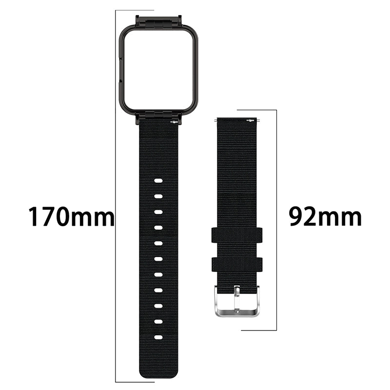 For Xiaomi Redmi Watch 2 Lite Strap Nylon Canvas Watch Band Replacement Breathable Wristband