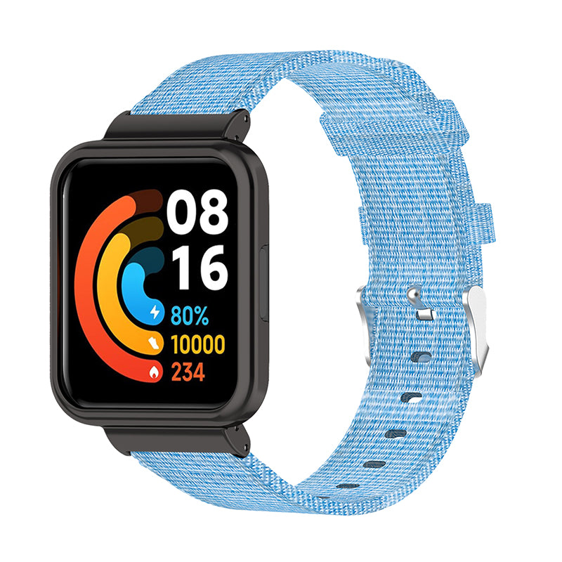 For Xiaomi Redmi Watch 2 Lite Strap Nylon Canvas Watch Band Replacement Breathable Wristband