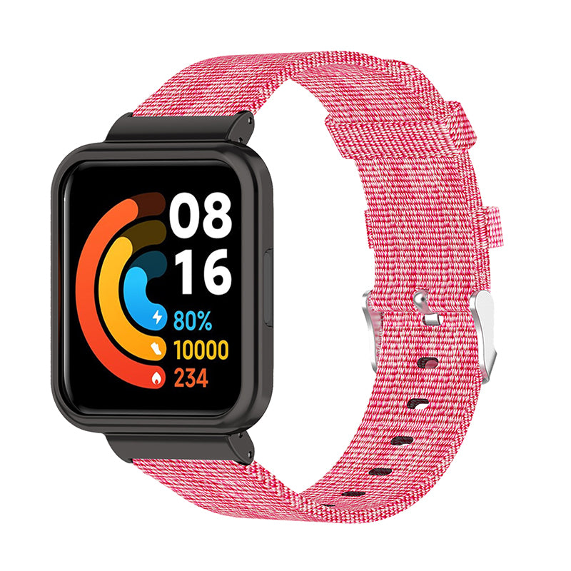 For Xiaomi Redmi Watch 2 Lite Strap Nylon Canvas Watch Band Replacement Breathable Wristband