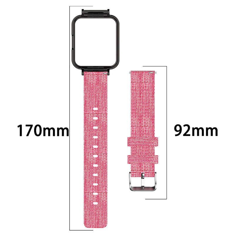 For Xiaomi Redmi Watch 2 Lite Strap Nylon Canvas Watch Band Replacement Breathable Wristband