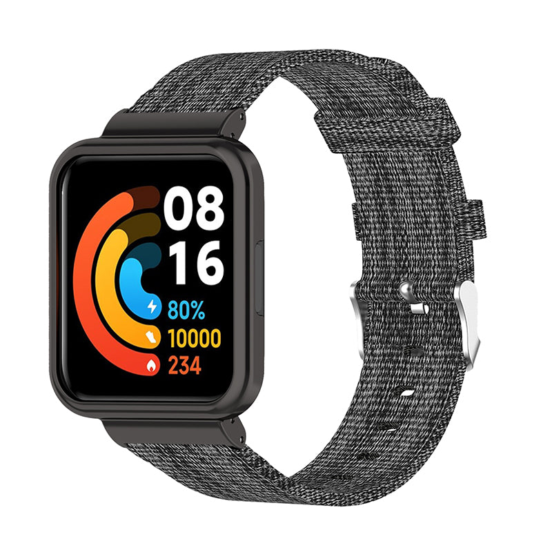 For Xiaomi Redmi Watch 2 Lite Strap Nylon Canvas Watch Band Replacement Breathable Wristband