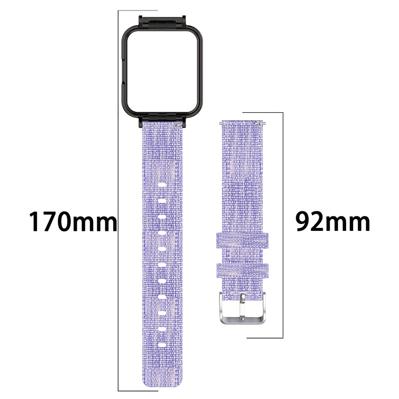 For Xiaomi Redmi Watch 2 Lite Strap Nylon Canvas Watch Band Replacement Breathable Wristband