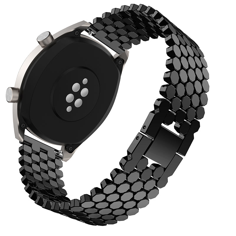 For Huawei Watch GT/Samsung Galaxy Watch3 45mm/Watch 46mm Alloy Watch Band Quick Release Watchband 22mm Replacement Strap