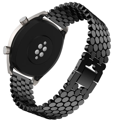 For Huawei Watch GT/Samsung Galaxy Watch3 45mm/Watch 46mm Alloy Watch Band Quick Release Watchband 22mm Replacement Strap