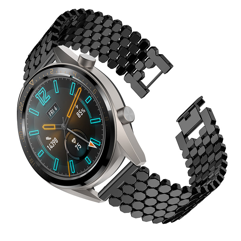 For Huawei Watch GT/Samsung Galaxy Watch3 45mm/Watch 46mm Alloy Watch Band Quick Release Watchband 22mm Replacement Strap