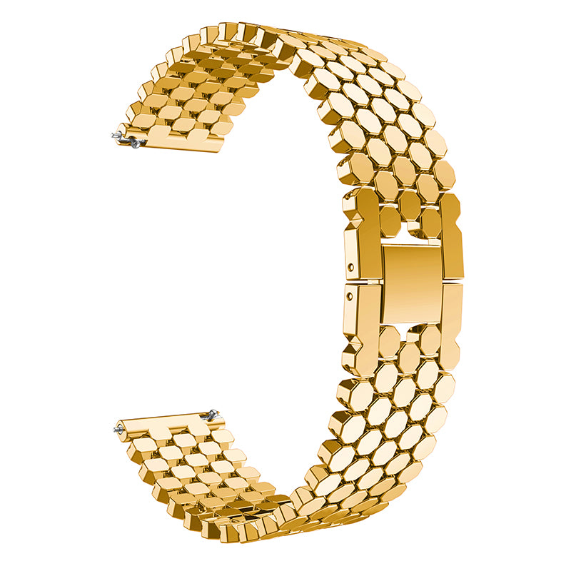For Huawei Watch GT/Samsung Galaxy Watch3 45mm/Watch 46mm Alloy Watch Band Quick Release Watchband 22mm Replacement Strap