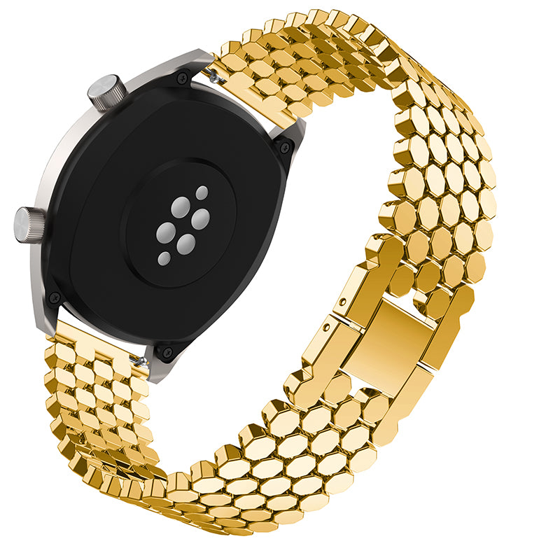 For Huawei Watch GT/Samsung Galaxy Watch3 45mm/Watch 46mm Alloy Watch Band Quick Release Watchband 22mm Replacement Strap