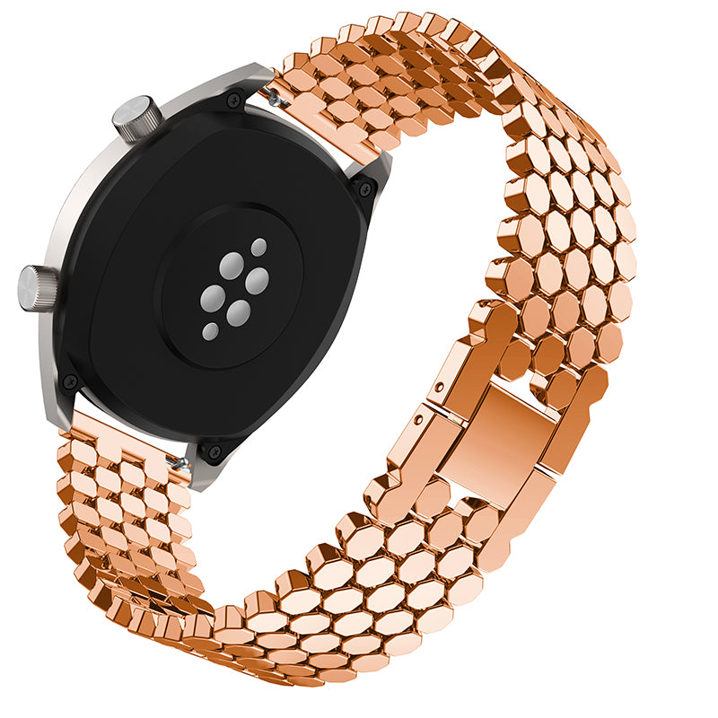 For Huawei Watch GT/Samsung Galaxy Watch3 45mm/Watch 46mm Alloy Watch Band Quick Release Watchband 22mm Replacement Strap
