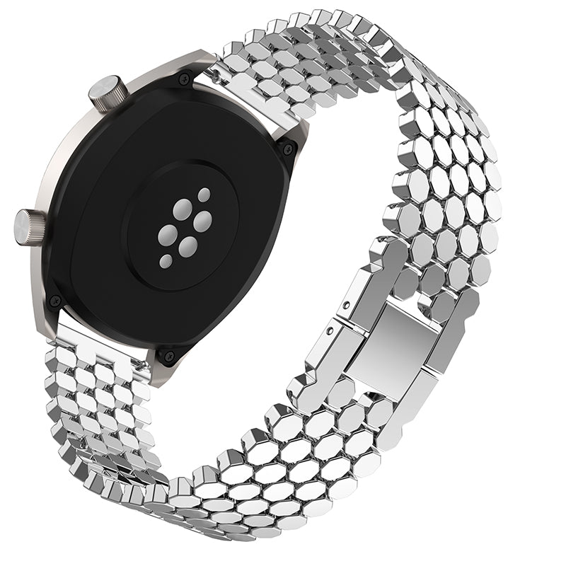 For Huawei Watch GT/Samsung Galaxy Watch3 45mm/Watch 46mm Alloy Watch Band Quick Release Watchband 22mm Replacement Strap
