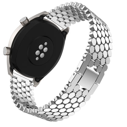 For Huawei Watch GT/Samsung Galaxy Watch3 45mm/Watch 46mm Alloy Watch Band Quick Release Watchband 22mm Replacement Strap