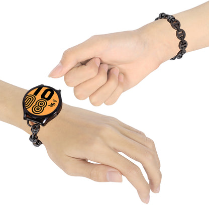 For Huawei Watch GT3 46mm/Xiaomi Haylou RS3 Watch Strap 22mm Stainless Steel Watch Band with Thread Design for Girls