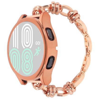 For Huawei Watch GT3 46mm/Xiaomi Haylou RS3 Watch Strap 22mm Stainless Steel Watch Band with Thread Design for Girls