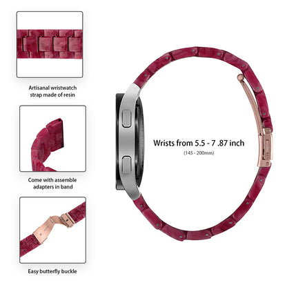 For Huami Amazfit GTR 47mm/Pace/Stratos/Stratos 2/Youth Edition 22mm Fashionable 3 Beads Resin Watch Strap Replacement Wrist Band