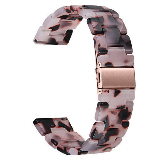 For Huami Amazfit GTR 47mm/Pace/Stratos/Stratos 2/Youth Edition 22mm Fashionable 3 Beads Resin Watch Strap Replacement Wrist Band