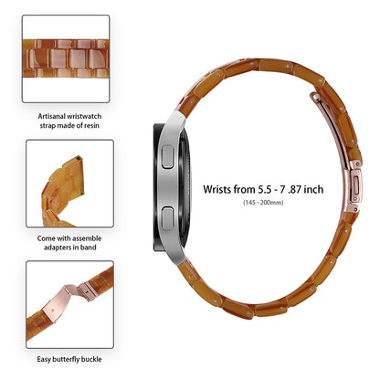 For Huami Amazfit GTR 47mm/Pace/Stratos/Stratos 2/Youth Edition 22mm Fashionable 3 Beads Resin Watch Strap Replacement Wrist Band