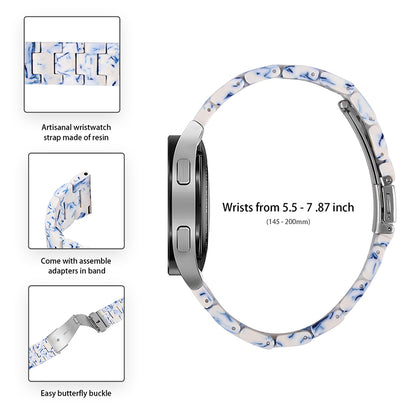 For Huami Amazfit GTR 47mm/Pace/Stratos/Stratos 2/Youth Edition 22mm Fashionable 3 Beads Resin Watch Strap Replacement Wrist Band