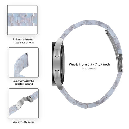 For Huami Amazfit GTR 47mm/Pace/Stratos/Stratos 2/Youth Edition 22mm Fashionable 3 Beads Resin Watch Strap Replacement Wrist Band