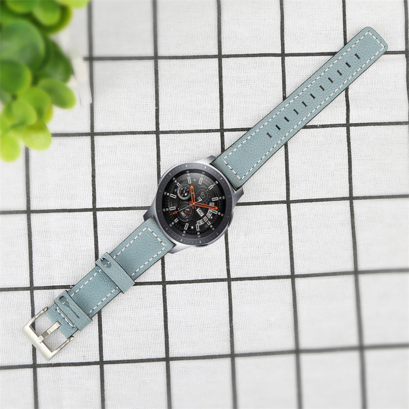 For Huawei Watch GT 2e/ Watch GT 2 46mm/ Watch GT 42mm/46mm Replacement Cowhide Genuine Leather Smart Watch Strap Adjustable Wrist Band