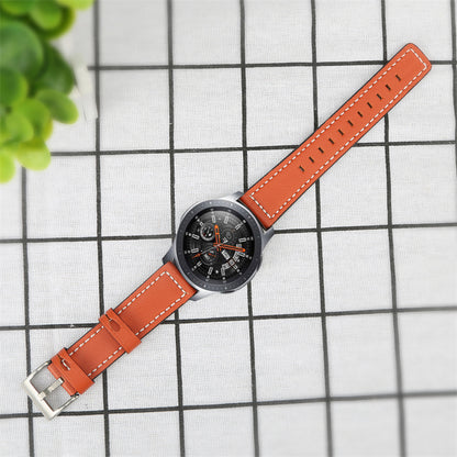 For Huawei Watch GT 2e/ Watch GT 2 46mm/ Watch GT 42mm/46mm Replacement Cowhide Genuine Leather Smart Watch Strap Adjustable Wrist Band