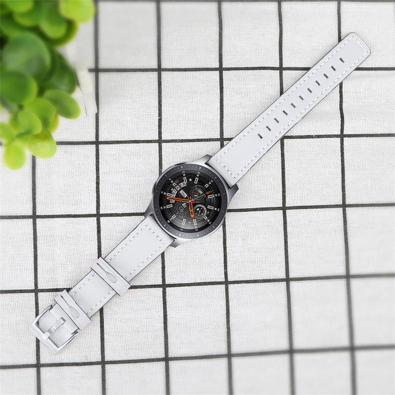 For Huawei Watch GT 2e/ Watch GT 2 46mm/ Watch GT 42mm/46mm Replacement Cowhide Genuine Leather Smart Watch Strap Adjustable Wrist Band