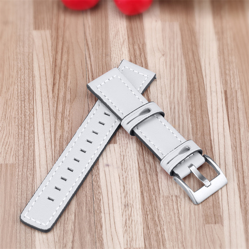 For Huawei Watch GT 2e/ Watch GT 2 46mm/ Watch GT 42mm/46mm Replacement Cowhide Genuine Leather Smart Watch Strap Adjustable Wrist Band