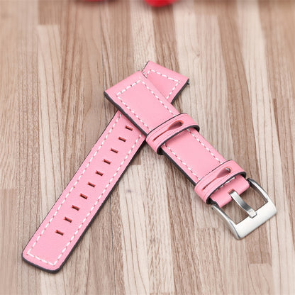 For Huawei Watch GT 2e/ Watch GT 2 46mm/ Watch GT 42mm/46mm Replacement Cowhide Genuine Leather Smart Watch Strap Adjustable Wrist Band