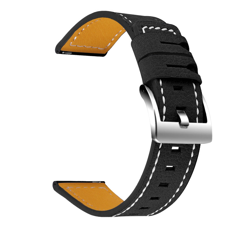 For Huawei Watch GT 2e/ Watch GT 2 46mm/ Watch GT 42mm/46mm Replacement Cowhide Genuine Leather Smart Watch Strap Adjustable Wrist Band