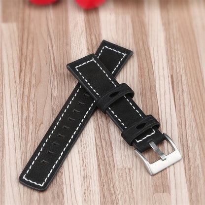 For Huawei Watch GT 2e/ Watch GT 2 46mm/ Watch GT 42mm/46mm Replacement Cowhide Genuine Leather Smart Watch Strap Adjustable Wrist Band