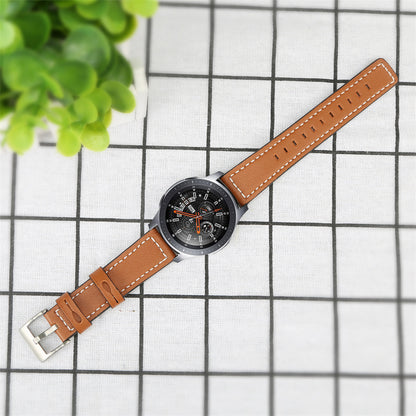 For Huawei Watch GT 2e/ Watch GT 2 46mm/ Watch GT 42mm/46mm Replacement Cowhide Genuine Leather Smart Watch Strap Adjustable Wrist Band