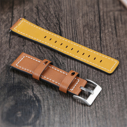 For Huawei Watch GT 2e/ Watch GT 2 46mm/ Watch GT 42mm/46mm Replacement Cowhide Genuine Leather Smart Watch Strap Adjustable Wrist Band