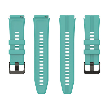 For Honor Watch GS3 Stripe Design Silicone Watch Strap 22mm Replacement Wrist Band with Stainless Steel Buckle
