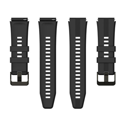 For Honor Watch GS3 Stripe Design Silicone Watch Strap 22mm Replacement Wrist Band with Stainless Steel Buckle